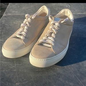 Goodman Brand Grey Leather Sneakers Size 11